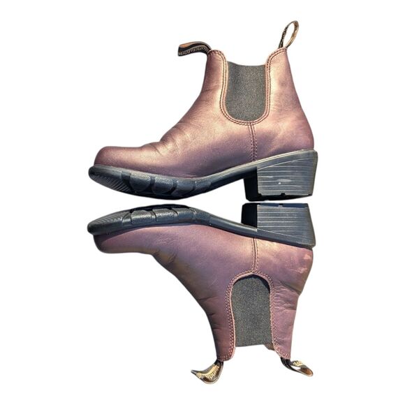 Blundstone Womens Chelsea Boots Shiraz Metallic Bronze Leather Size 7 Minimalist - Picture 6 of 11